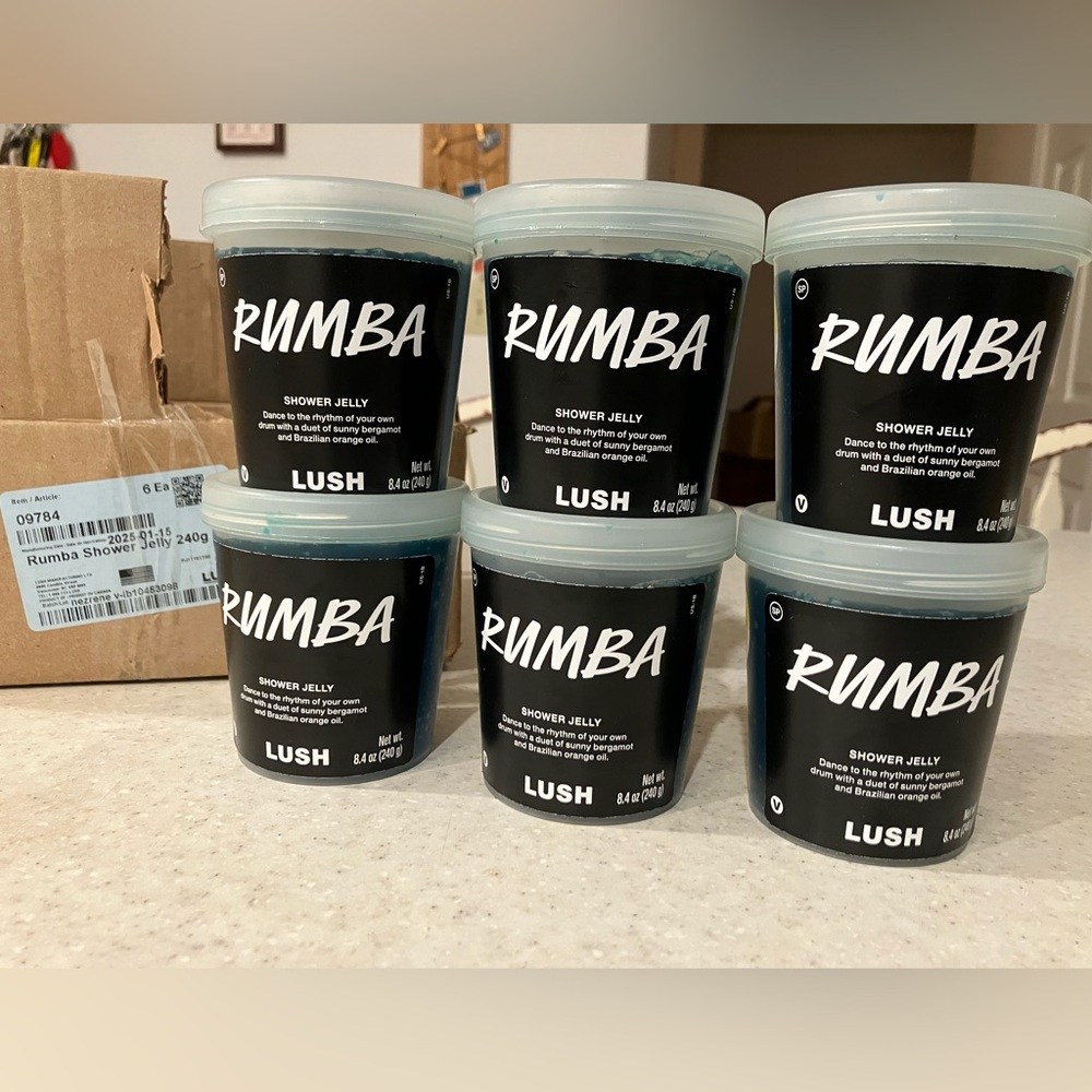 ONE Lush Rumba Shower Jelly 8.4oz Pot - Bergamot Orange Rose Apple USEBY 3/17/26 - Picture 4 of 8